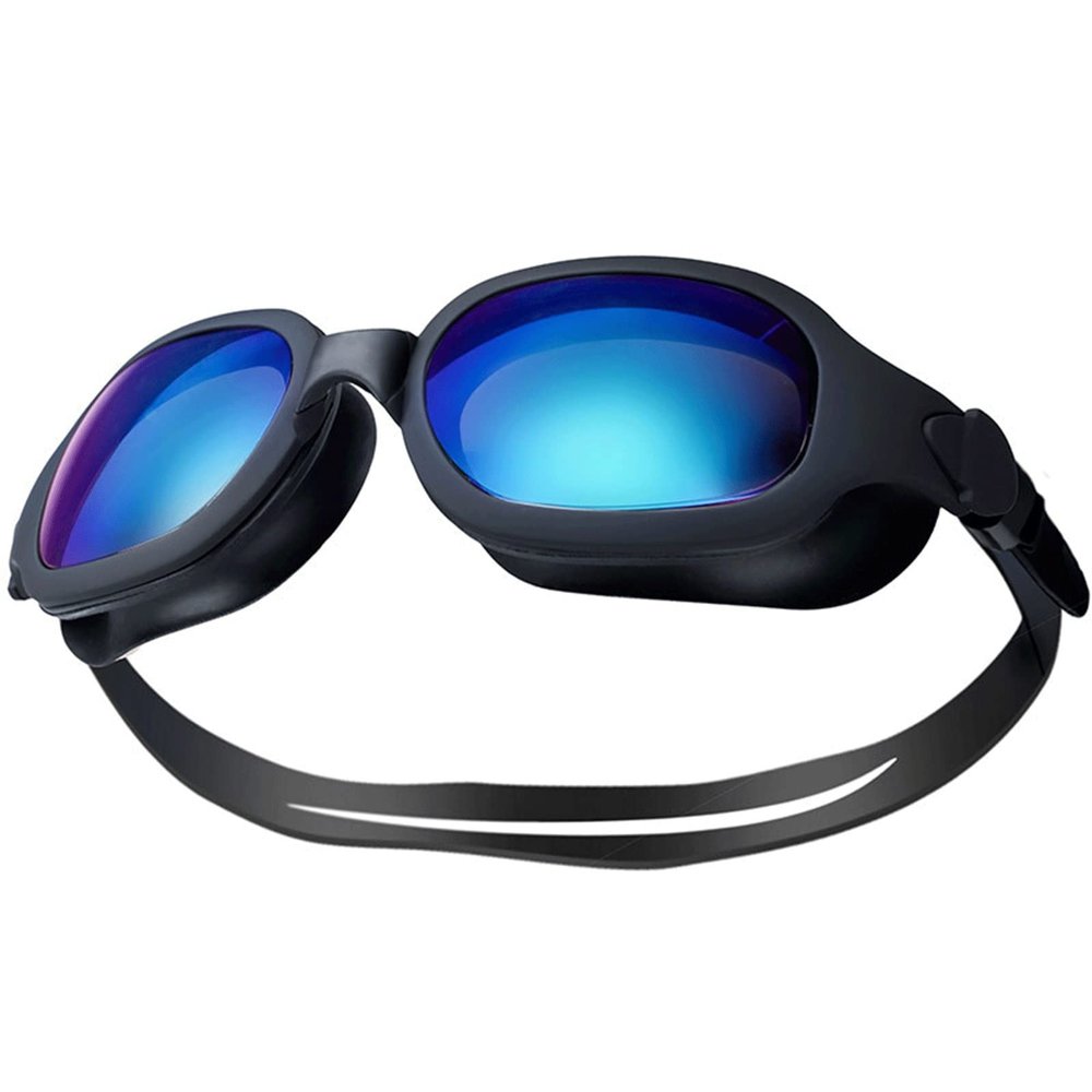 Feiyx Swim Goggles, Anti-Fog HD Electroplating,Swimming Goggles No Leaking Adult Men Women Youth (Color : Black)