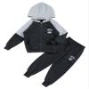 Loodgao Kids Boys Tracksuit Zip Up Hoodie Sweatshirt Jacket Long Sleeve Tops with Jogger Sweatpants Fall Winter Outfits Black 5-6 view 3