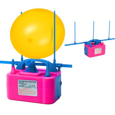Electric Balloon Pump with Sizer, QIPUMP 110V 600W Balloon Blower Inflator Dual Nozzle Air Pump Balloons Inflator for Decoration, Arch, Balloon Column Stand, Party