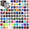 Jeere 100 Pcs Bulk Neck Gaiters for Men Women Balaclava UV Face Mask Headband Face Covering Neck Tube Scarf Outdoor,100 Style(Classic) view 1