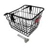 AMLESO Bike Rear Basket with Bike Reflector Riding Storage Gadget Sundries Organizer Container Hanging Cycling Baskets for Durable with Mesh Bottom view 4