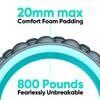 FitBeast Back Roller, Back Wheel Foam Roller - Targeted Muscle Roller for Deep Tissue Massage, Back Stretcher (9'', Blue) view 4