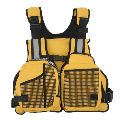 EVTSCAN Fishing Vest Backpack - Adjustable Breathable Outdoor Fishing Vest,Yellow, Free Size