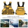 EVTSCAN Fishing Vest Backpack - Adjustable Breathable Outdoor Fishing Vest,Yellow, Free Size view 4