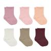 Baby Grip Ankle Socks 6 Pairs | Newborn Infant Toddlers Socks Organic Cotton | Kids Boys Girls Ankle