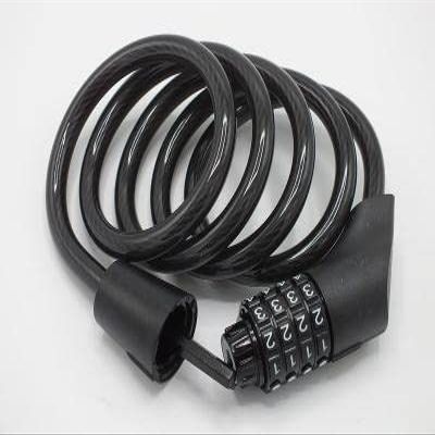 10mm Resettable Combo Coil Cable Lock for Road Mountain and Kids Bikes 48 Inches Long!