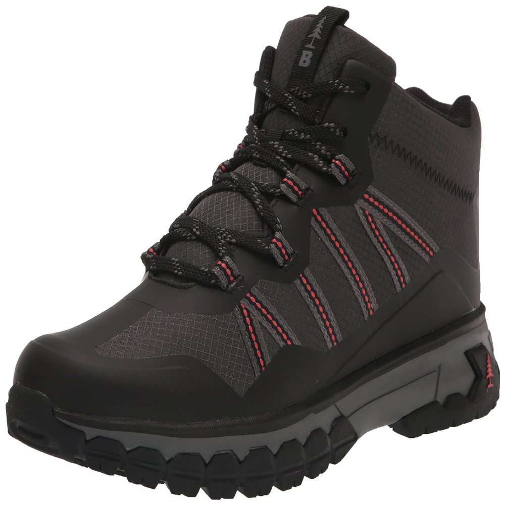 Bass Outdoor MEN'S BOOTS PEAK WEBBING HIKER M, ASPHALT, 8.5