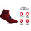 Under Armour Boys Multi Pack Quarter Sock, Red, 4-6 US view 2