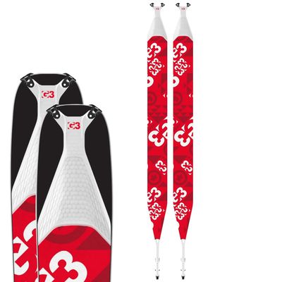 G3 GENUINE GUIDE GEAR Alpinist+ Universal Climbing Skins, Backcountry Touring Ski Skins, Universal Grip for All Snow Conditions, Made in Canada, (100mm Width, XS Length)