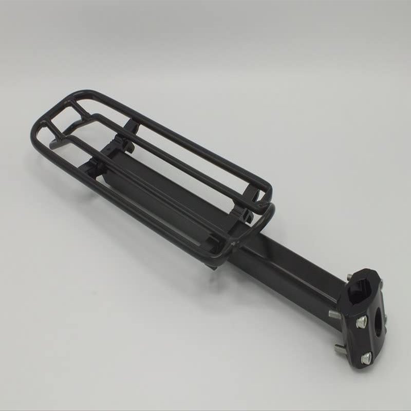 Aluminum Alloy Clamp On Seat Post Cargo Rack for Road Touring Hybrid Mountain Bike