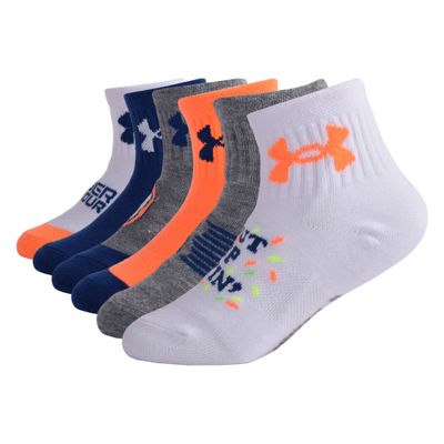 Under Armour Baby Boys Multi Pack Donut Essential Quarter Sock, Multi, 6-12 Months