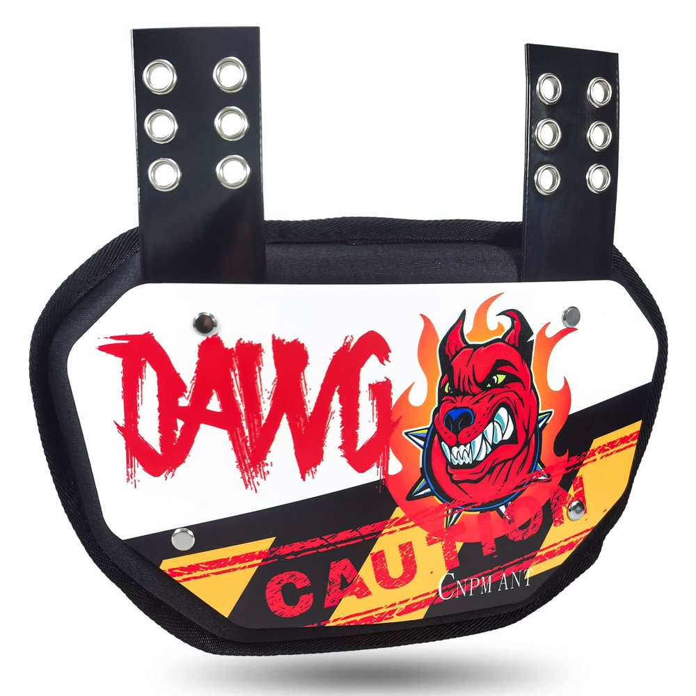 CNPMANT Sports Football Back Plate Football Backplates for Shoulder Pads Football, Rear Protector Lower Back Pads for Football Players, Lower backs will be safe and stylish with this sturdy backplate.
