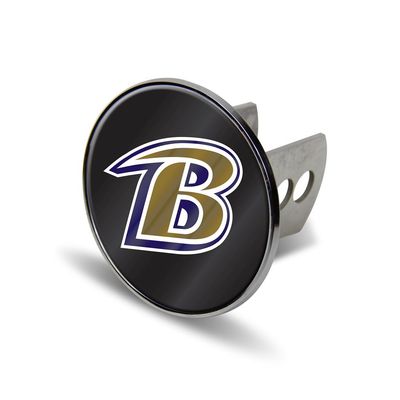 Baltimore Football Ravens Heavy Duty Chrome Trailer Hitch Cover with Laser Cut Logo