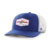 '47 NCAA Men's Trucker Convoy Snapback Adjustable Hat (Kansas Jayhawks - Royal Blue) view 1