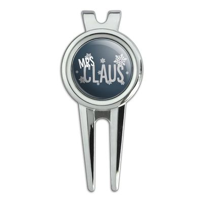 GRAPHICS & MORE Mrs Claus Golf Divot Repair Tool and Ball Marker