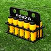 FORZA Team Sports Water Bottles | 25oz Capacity with Portable Carry Bag or Foldable Carrier - BPA-Free Plastic for Hydration on the Go (Foldable Carrier, Yellow) view 2