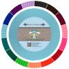 Country Brook Design - 1 Inch Ocean Blue Super Heavy Nylon Webbing, 50 Yards view 1
