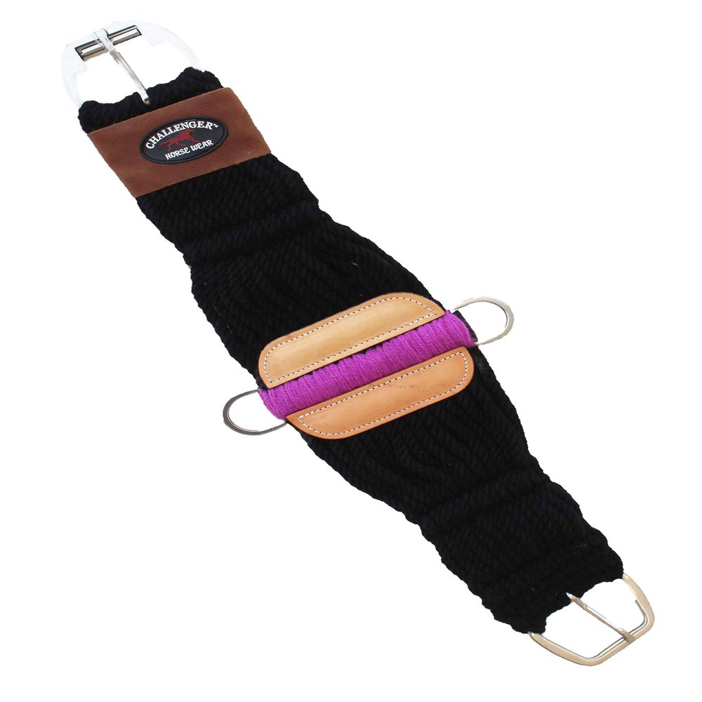 CHALLENGER 32" Western 27-Strand Double Weave Mohair Roper Cinch Purple 97RT08PR