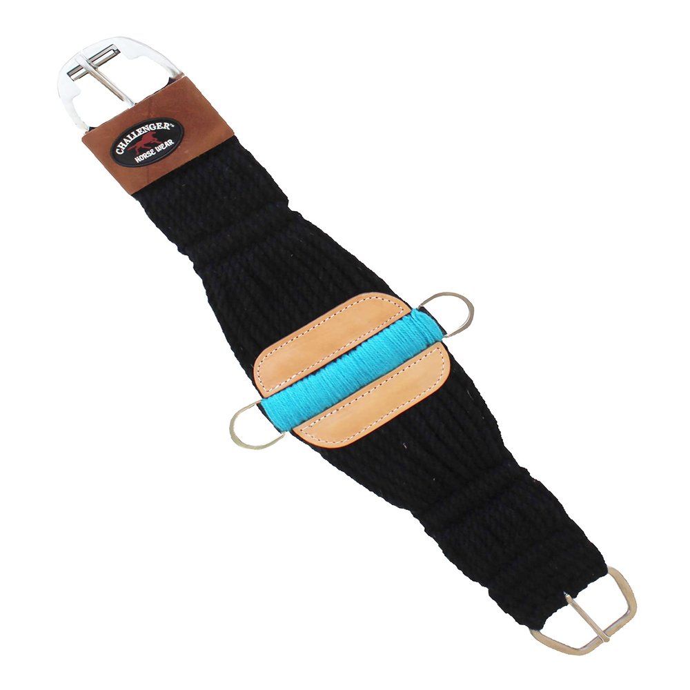 CHALLENGER 34" Western 27-Strand Double Weave Mohair Roper Cinch Turquoise 97RT08TR-34
