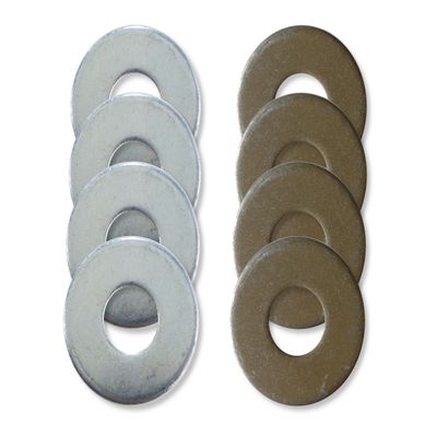8 Classic Washer Toss Washers - Zinc/Yellow Zinc - by Get Outside Games