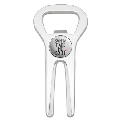 GRAPHICS & MORE Santa Made Me Do It Golf Golfing Divot Repair Tool Bottle Opener