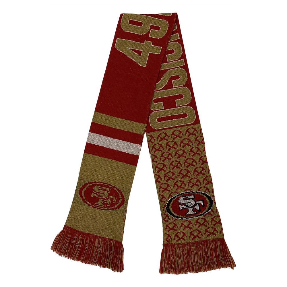 FOCO NFL 2016 Reversible Thematic Winter Scarf (San Francisco 49ers)