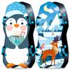 Sunlite Sports 45" Winter Adventure Foam Snow Sled (Pack of 2), Ultra Portable, Strong and Durable, Sturdy Foam, Handles with Steering, Kid's Winter Fun view 1