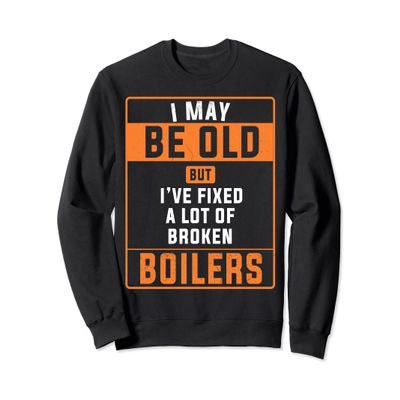 Gas Engineer Idea For Men & Funny Heating Engineer Sweatshirt