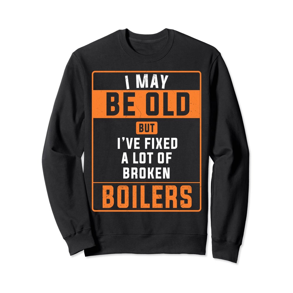 Gas Engineer Idea For Men & Funny Heating Engineer Sweatshirt