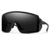 SMITH Pursuit Sunglasses  Shield Performance Sports Sunglasses with Removable Side Shields for Skiing & More  For Men & Women  Matte Black + Black ChromaPop Lens view 1