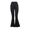 Flare Bell Bottom Jeans for Women High Waisted Stretch Wide Leg Denim Pants Classic Slimming Retro Comfy Jean (Black,XX-Large) view 1