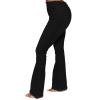 Flare Bell Bottom Jeans for Women High Waisted Stretch Wide Leg Denim Pants Classic Slimming Retro Comfy Jean (Black,XX-Large) view 2