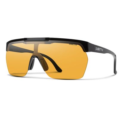 SMITH XC Sunglasses  Flip-Up Shield Lens Performance Sports Sunglasses for Snow Sports, Biking, Running & More  For Men & Women  Black + Low Light Copper ChromaPop Lens