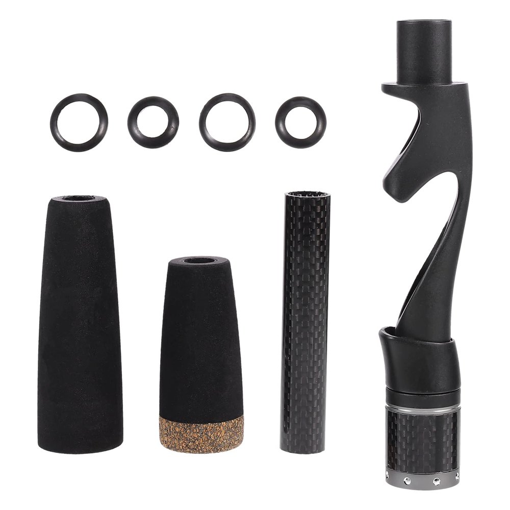 BESPORTBLE Split Grip Rod Handle Kit: 1 Set Fishing Rod Handle with Reel Seat Rear Grip - DIY Fishing Building Repair Kit
