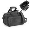 VEAGIA Pistol range bag Gun bag Pistol case Gun case Magazine Lockable double-layer explosion proof zipper Pistol Soft Carrying Bags (Black 2.0) view 1