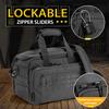 VEAGIA Pistol range bag Gun bag Pistol case Gun case Magazine Lockable double-layer explosion proof zipper Pistol Soft Carrying Bags (Black 2.0) view 2