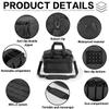 VEAGIA Pistol range bag Gun bag Pistol case Gun case Magazine Lockable double-layer explosion proof zipper Pistol Soft Carrying Bags (Black 2.0) view 4