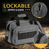 VEAGIA Range Bag,Pistol Case,Gun Range Bags For Handguns And Ammo Pouch 2 Pistols Soft Carrying Shooting Bag (Grey 2.0) view 2