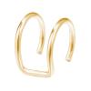 12PCS Earrings Without Ear Hole for Grils, Women Metal Earrings Nightclub Pierced Free Simple Ear Clips Jewelry Gift Golden view 3