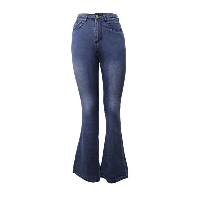 Flare Bell Bottom Jeans for Women High Waisted Stretch Wide Leg Denim Pants Classic Slimming Retro Comfy Jean (Dark Blue 1,Small)