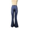 Flare Bell Bottom Jeans for Women High Waisted Stretch Wide Leg Denim Pants Classic Slimming Retro Comfy Jean (Dark Blue 1,Small) view 3