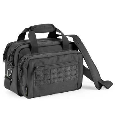 VEAGIA Range Bag,Pistol Case,Gun Range Bags For Handguns And Ammo Pouch 2 Pistols Soft Carrying Shooting Bag (Black 2.0)