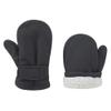 UTTPLL Toddler Mittens Unisex Sherpa Lined Fleece Gloves Winter Warm Easy-On Kids Winter Outdoor Mittens for Baby Boys Girls Drak Grey L (Fits 2-4 Years) view 1