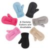 UTTPLL Toddler Mittens Unisex Sherpa Lined Fleece Gloves Winter Warm Easy-On Kids Winter Outdoor Mittens for Baby Boys Girls Drak Grey L (Fits 2-4 Years) view 3