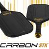 Franklin Sports Pro Pickleball Paddles - Signature Series Carbon Fiber Pickleball Paddle - USA Pickleball (USAPA) Approved Tournament Pickleball Paddle - 17mm Polypropylene Core Pro Racket - Black view 3