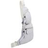 Small Leather Sling Bag Casual Crossbody Daypack for Men Women Outdoor Travel Camping Hiking Fishing Shoulder Chest Pack (White) view 3