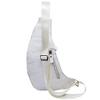 Small Leather Sling Bag Casual Crossbody Daypack for Men Women Outdoor Travel Camping Hiking Fishing Shoulder Chest Pack (White) view 4
