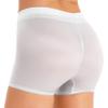 Lejafay Women Biker Shorts Swim Shorts Sheer Board Short See Through Bikini Bottom Shorts Hot Pants White One Size view 3