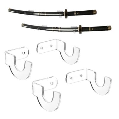 WANLIAN Wall-Mounted Sword Display Stand, Holder, Hook - Supports All Swords - 2 Pack