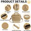 VEAGIA Range Bag Pistol Case Gun Range Bags For Handguns And Ammo Gun Case 3 Pistols Soft Carrying Bags(Khaki 2.0) view 4